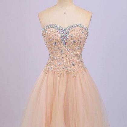 Prom Dresses 2016,pearl Pink A-line Sweetheart..