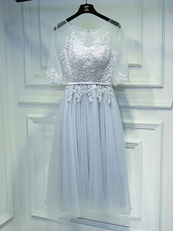 A-line Short-Mini Tulle Prom Dress CS0410