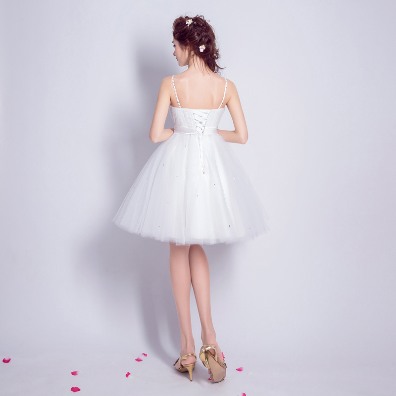Unique Short A-line Sweetheart Spaghetti Straps Tulle Lace Formal Prom Homecoming Dresses main image 1